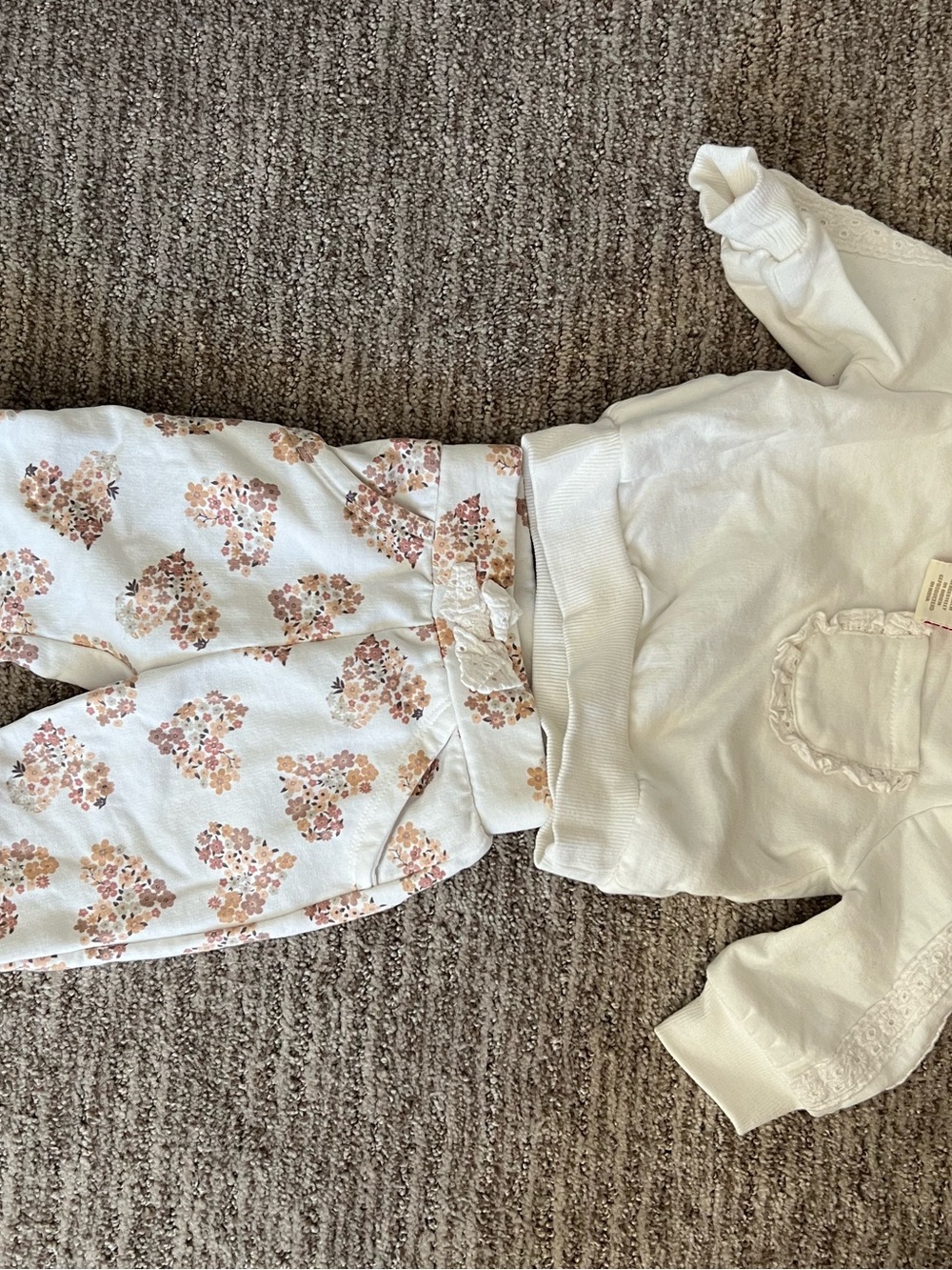 Cynthia Rowley White Top with Floral Trim